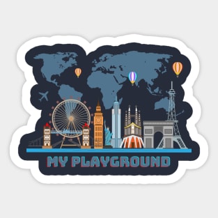 World is my Playground Sticker